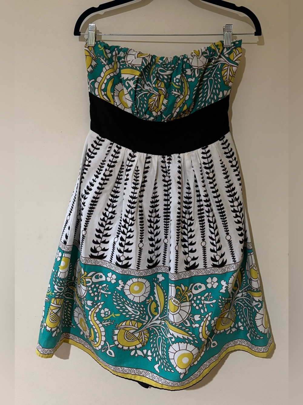 NWT cotton PURA VIDA strapless SUNDRESS print MINI new SIZE 8 Boho summer